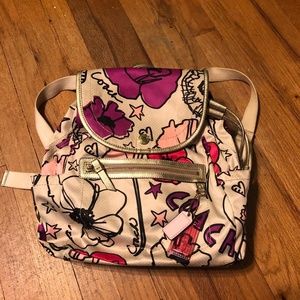 Coach Poppy Canvas Backpack